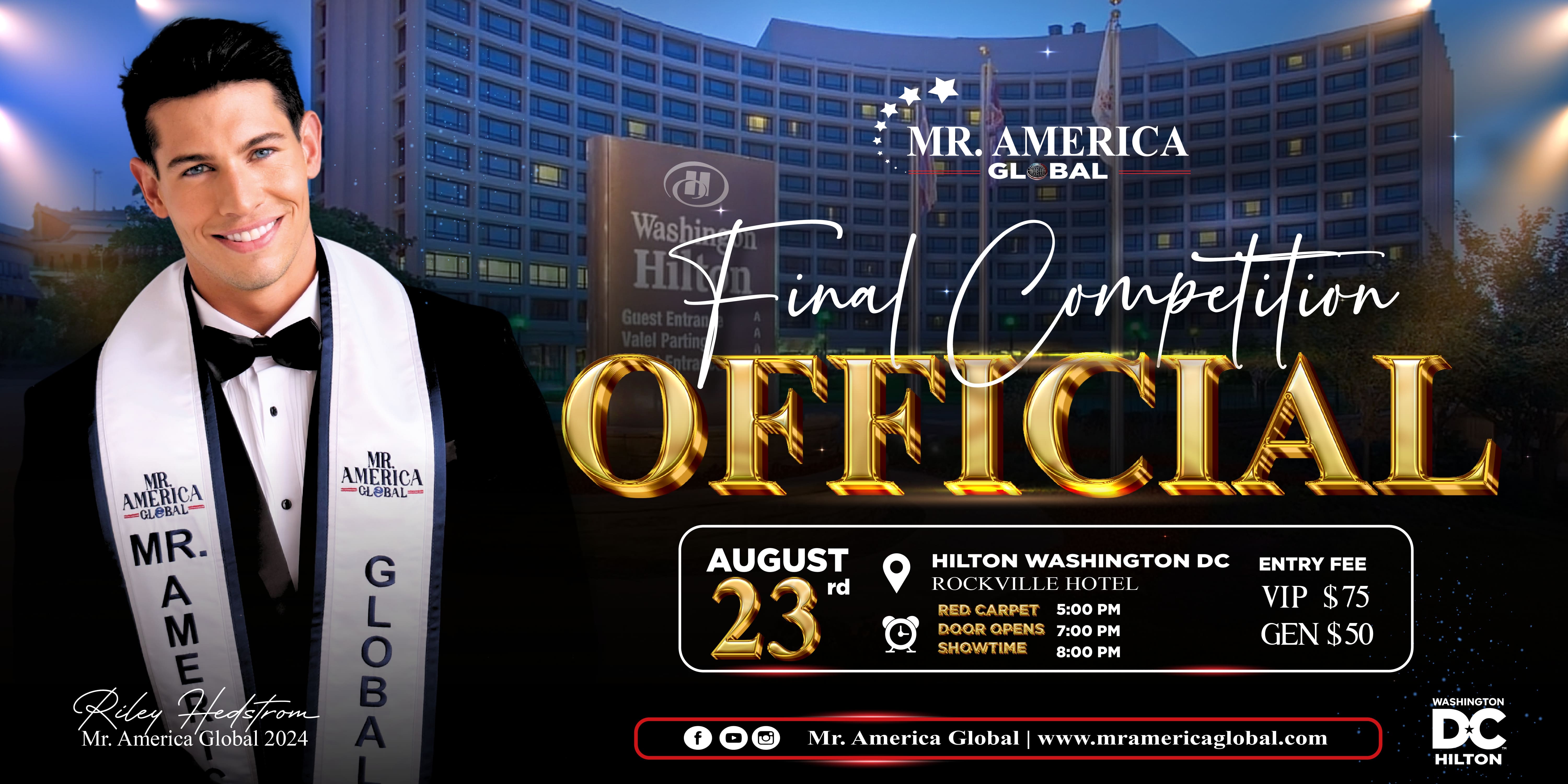 Mua vé Mr. America Global Competition 2025
